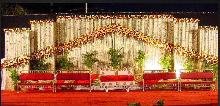 indian marriage stage decorations
