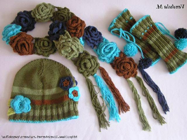 Как украсить вязаную шапку?  How to decorate a crochet & knitted cap?