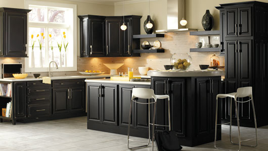 Kitchen Colors with Black Cabinets
