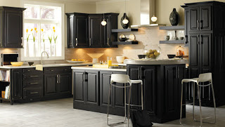 Black Kitchen Cabinets