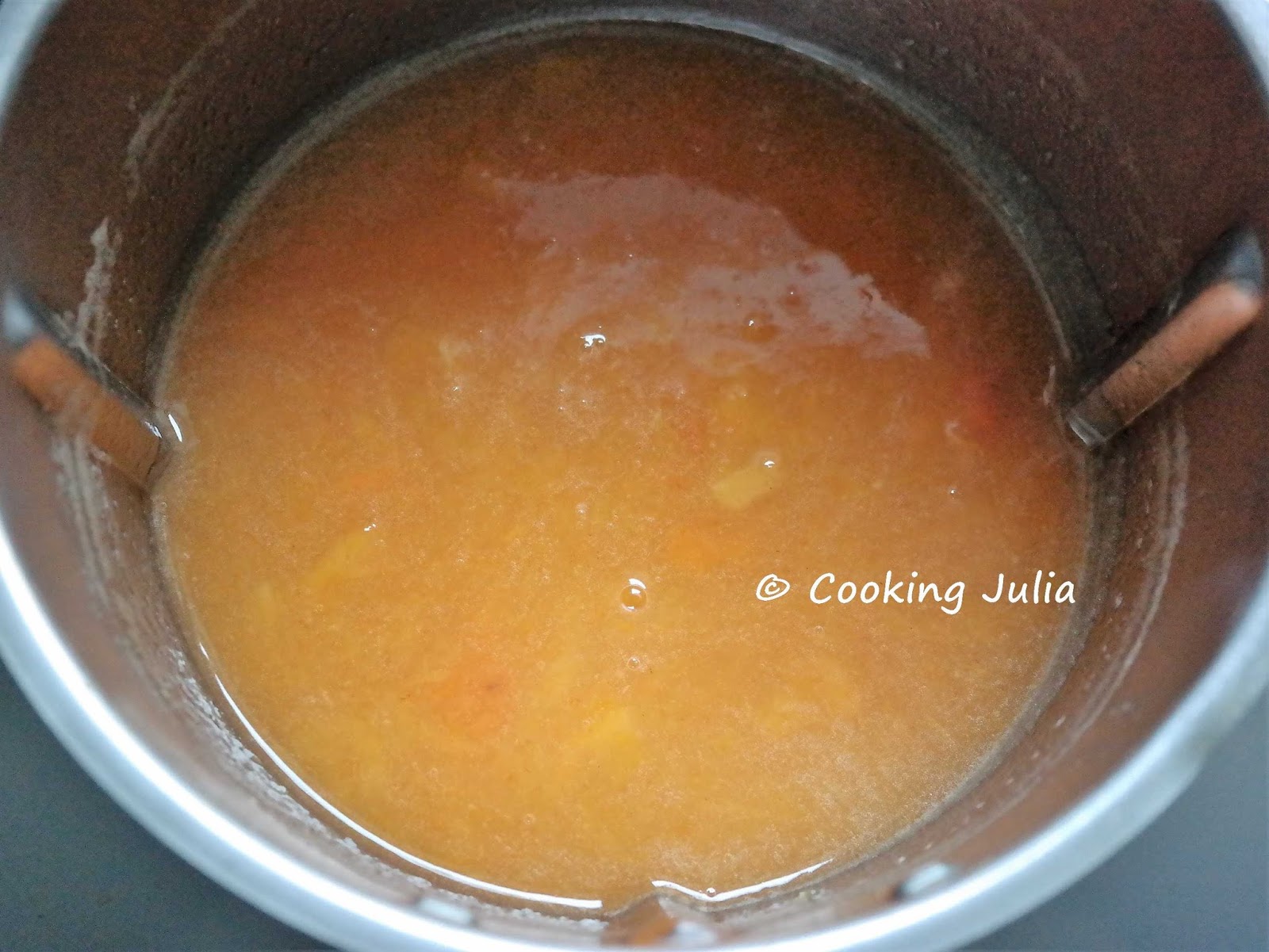 COOKING JULIA CONFITURE DE KAKIS À L'ORANGE
