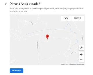 Peta lokasi google bisnisku