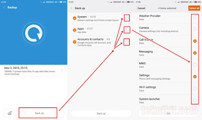 Untuk beberapa masalah data yang tersimpan di hp xiaomi menyerupai data setingan aplikasi Cara gampang backup / restore kontak dan data aplikasi di hp xiaomi