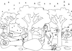 Jesús orando en el Huerto