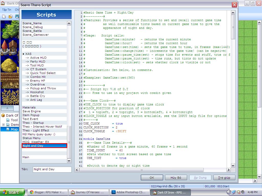 Script Night and Day ~ RPG Maker VX Ace Việt Nam