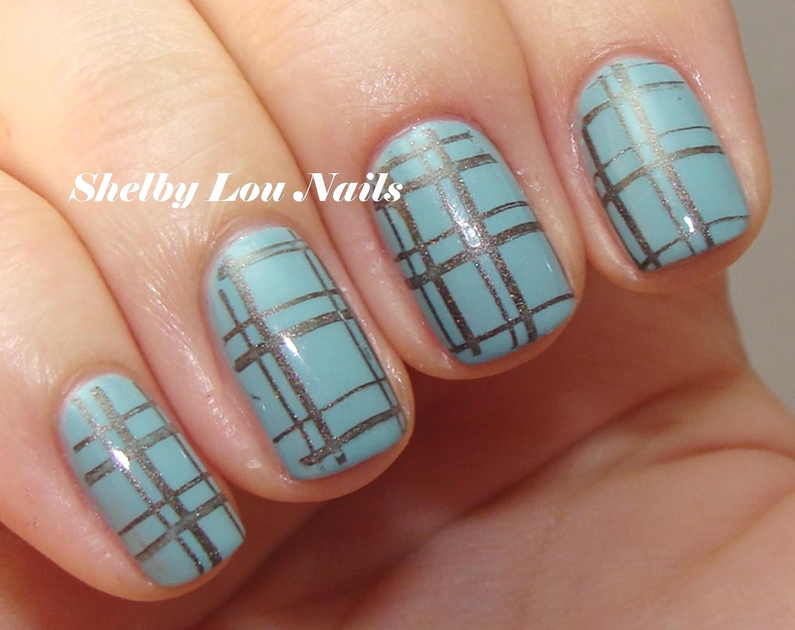 Shelby Lou Nails Stamping Old Man Pants