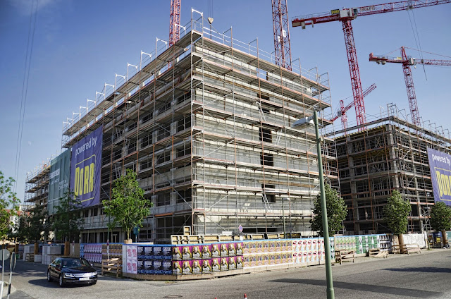 Baustelle Zalando und Holiday Inn und Office Campus, Mühlenstraße, 18.06.2013