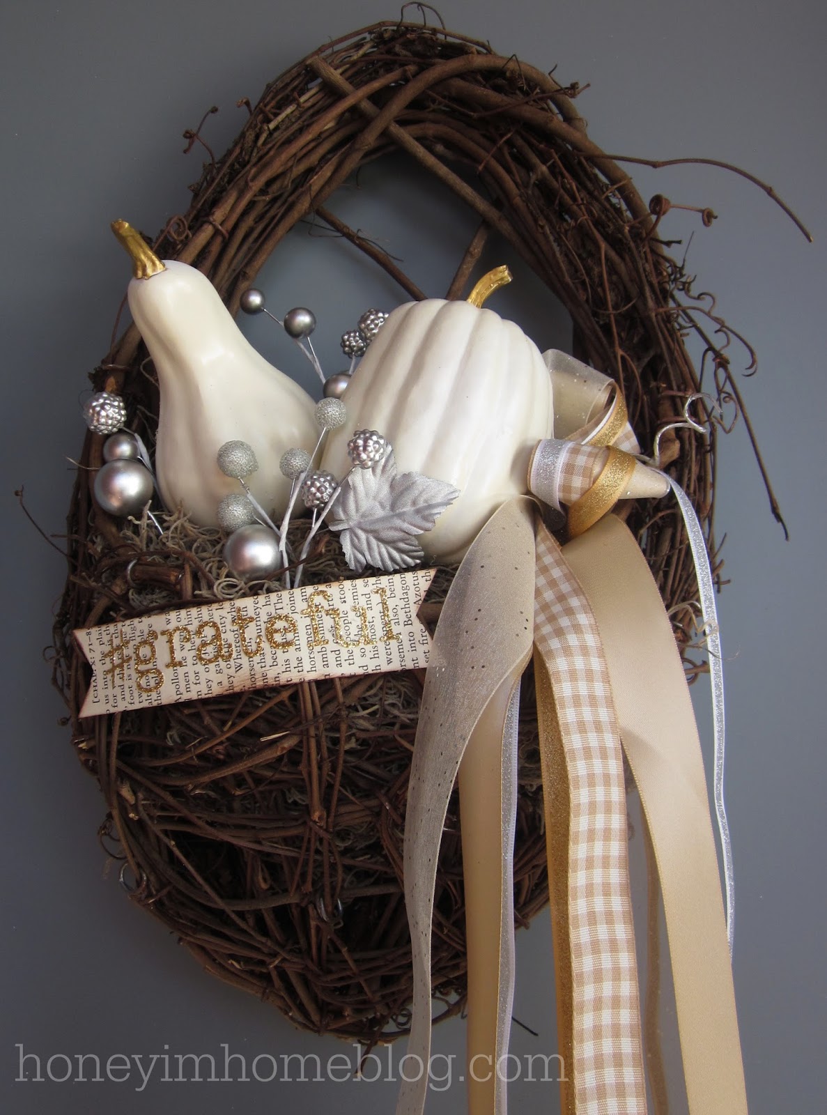 Honey I'm Home Z Gallerie Knock Off Thanksgiving Decor