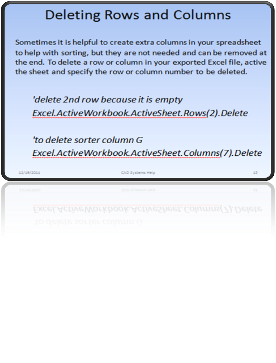 I will help you learn how to write CATScripts through a series of CATIA macro tutorials, starting with how to export to a Microsoft Excel spreadsheet file.