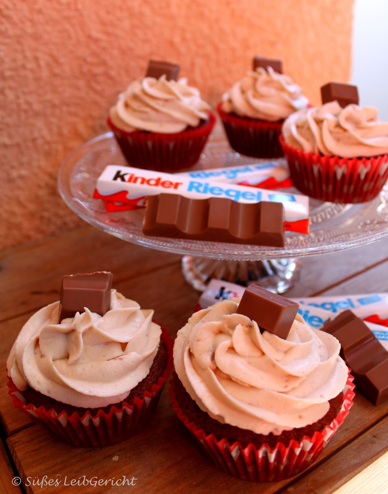 Süßes LeibGericht: Kinderschokolade Cupcakes