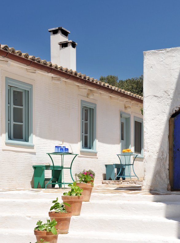 An island and a house in the Cyclades