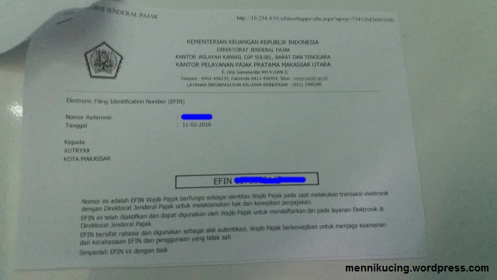 Mts Amin Darussalam Cara Mendapatkan E Fin Dan Aktivasi E Fin