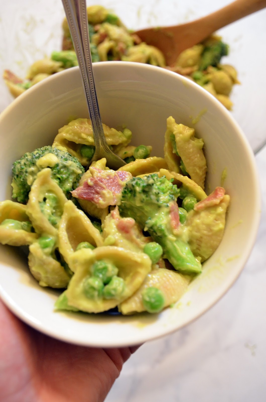 The Energetic Foodie Bacon Avocado Pasta Salad
