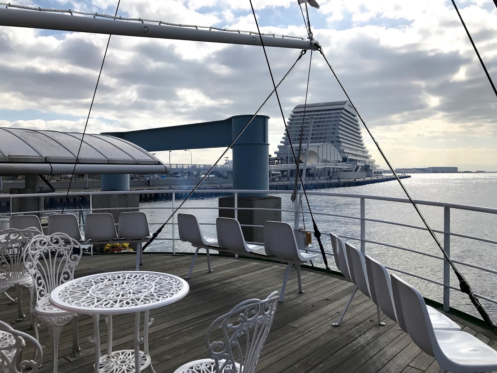 うふふな日々 神戸ベイクルーズ「Ocean Prince」と、「ぱしふぃっくびいなす」のお迎え（2017瀬戸内の旅/冬 6