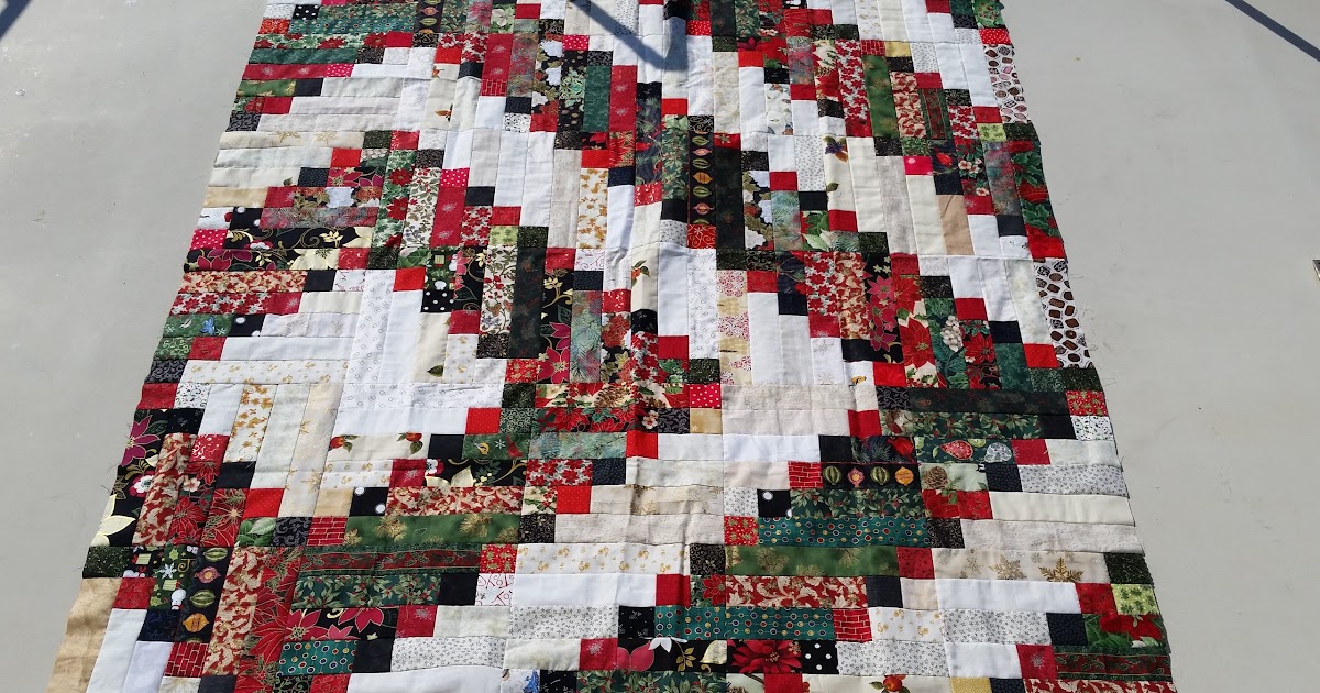 Quilt Odyssey Scrappy Christmas flimsy