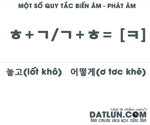 Một số quy tắc biến âm - phát âm tiếng Hàn chuẩn