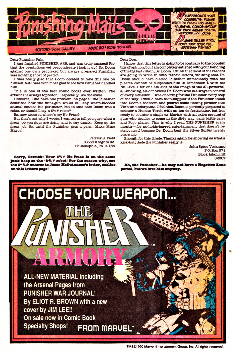 The Punisher (1987) Issue #37 - Jigsaw Puzzle #03 #44 - English 24