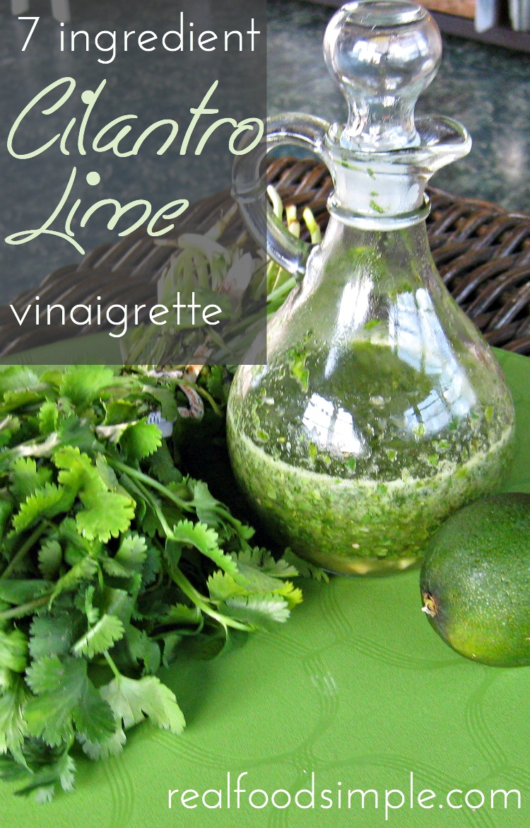 7 ingredient cilantro lime vinaigrette | realfoodsimple.com