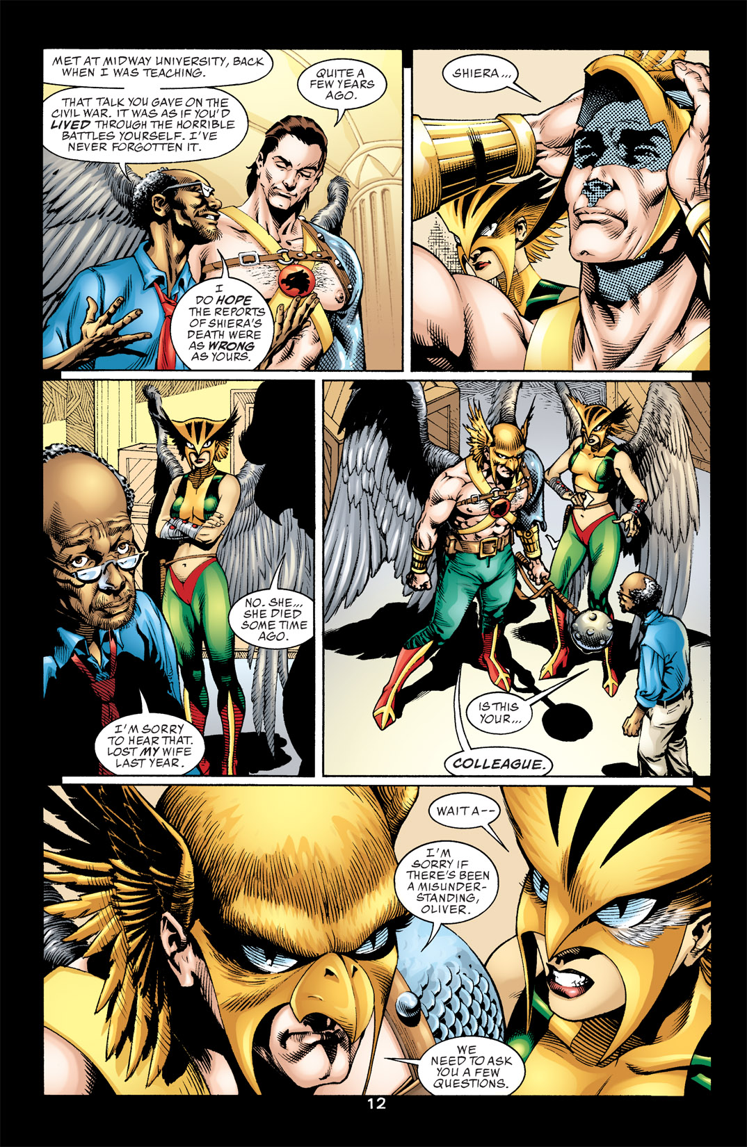 Hawkman (2002) Issue #1 #1 - English 12