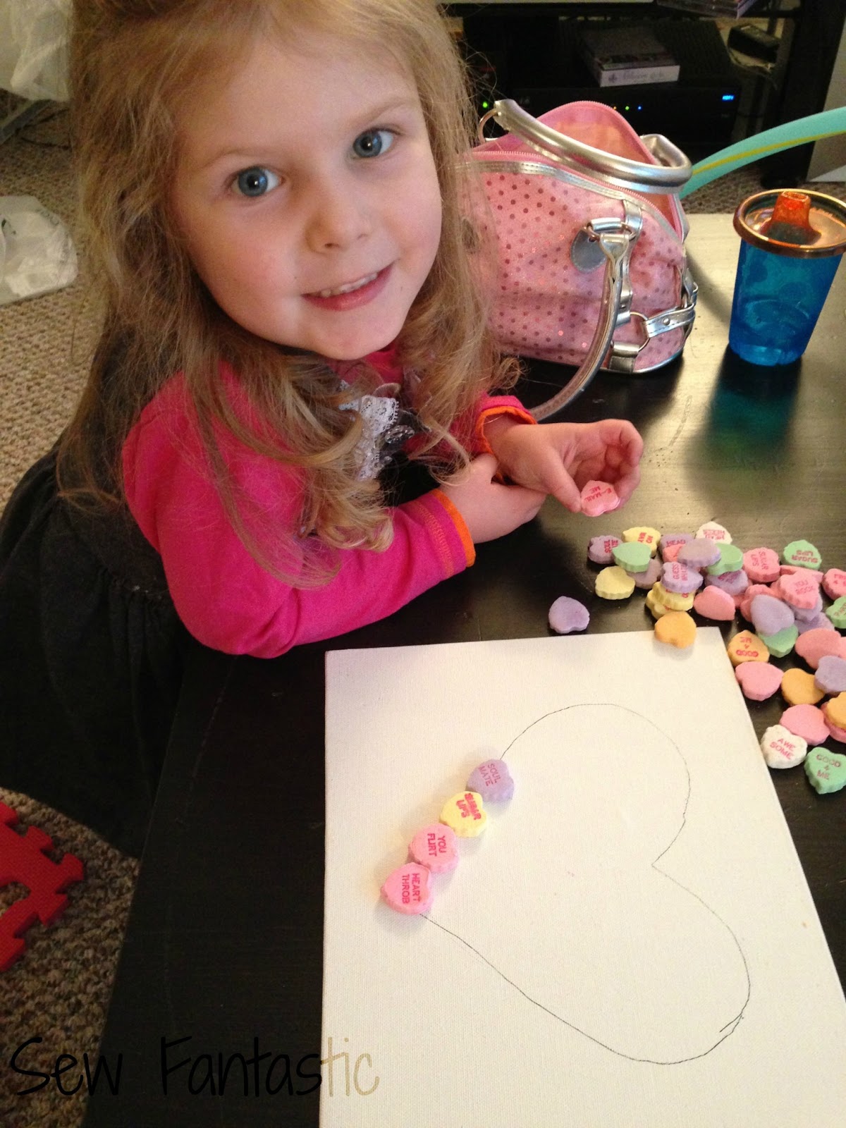Sew Fantastic Candy Heart Art