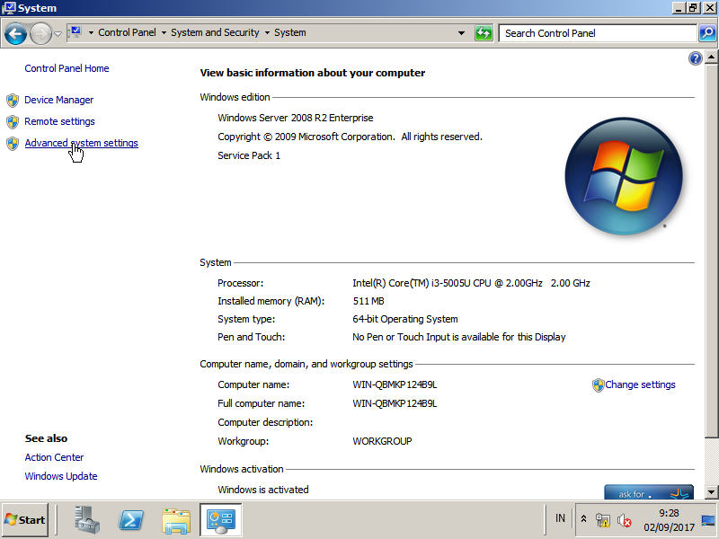 Где id компьютера. Виндовс сервер 2008 диск как выглядит.