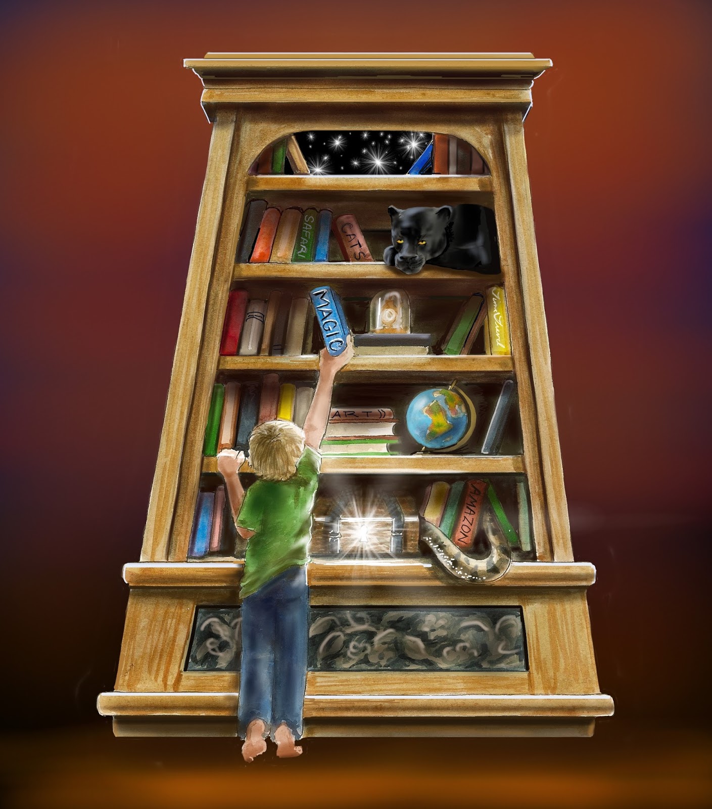 Wet Paint by Tracy Onoz Magic Bookcase