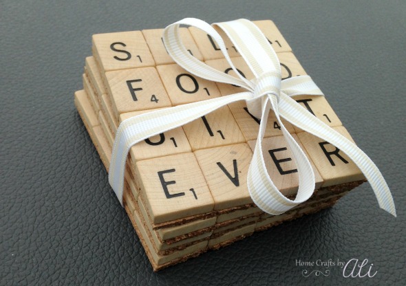 DIY Scrabble Tile Coasters - Home Crafts by Ali