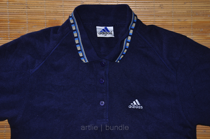 Vintage | Branded | Clothing: (BS1-0527) ADIDAS Collar Tee XS