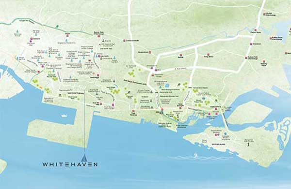 Whitehaven Location Map