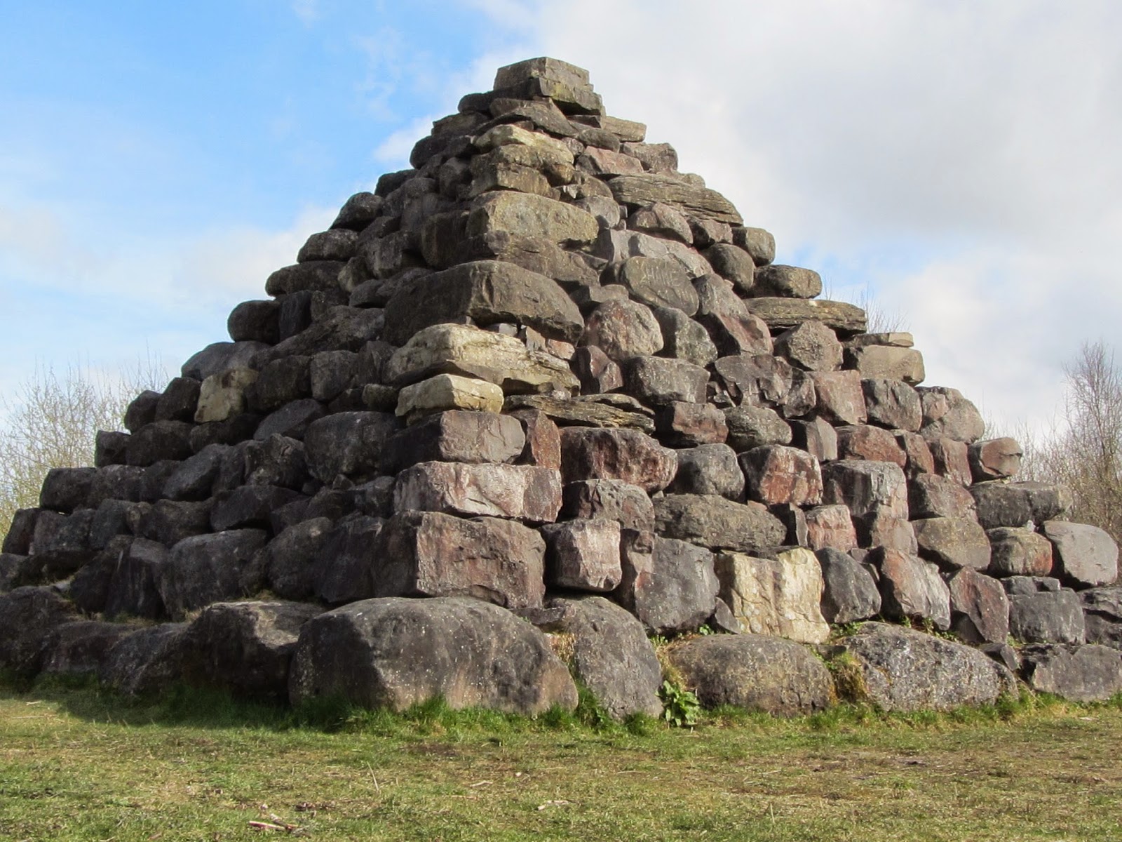 Pyramid Sculpture Lough Boora Eileen Macdonagh