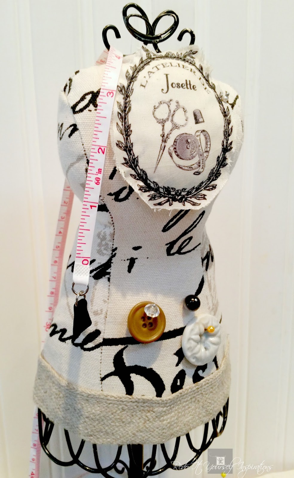 Easy DIY Dress Form Pin Cushion Redo It Yourself Inspirations Easy