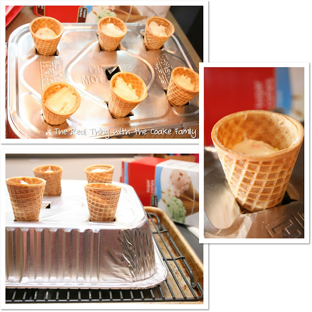 How to bake cupcakes in an ice cream cone...the easy way! #Recipe #KitchenTips #Cupcakes #RealCoake