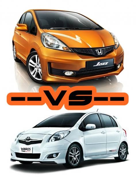 adu ganteng jazz vs yaris