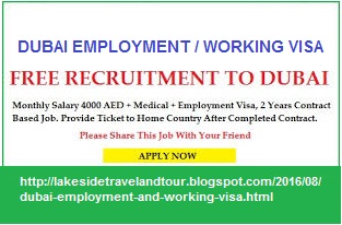 employment visa dubai cost