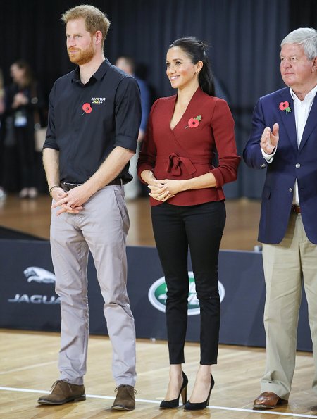 The Duchess of Sussex, Meghan Markle wore a red jacket by Scanlan Theodore which is a Australian clothing brand. Crown Princess Mary worn same jacket