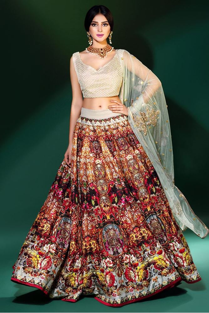 Latest Lehenga Choli designs 2017-18 for bridals - ALL ABOUT FASION