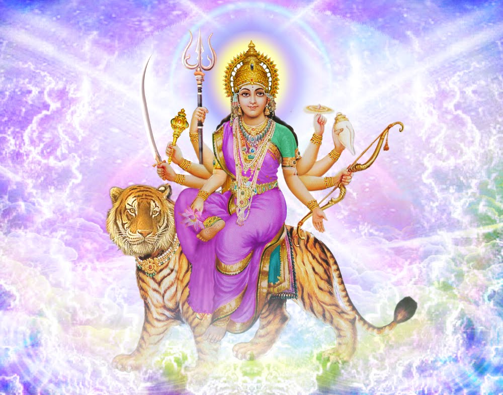 Wallpaper of Sherawali Mata - Free HD Wallpaper
