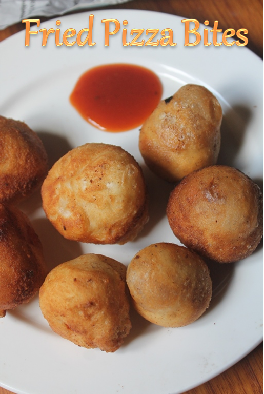 Fried Pizza Bites Recipe Fried Pizza Poppers Recipe Yummy Tummy