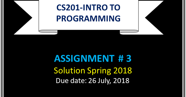 Cs201 assignment no 3 solution spring 2019 06 image