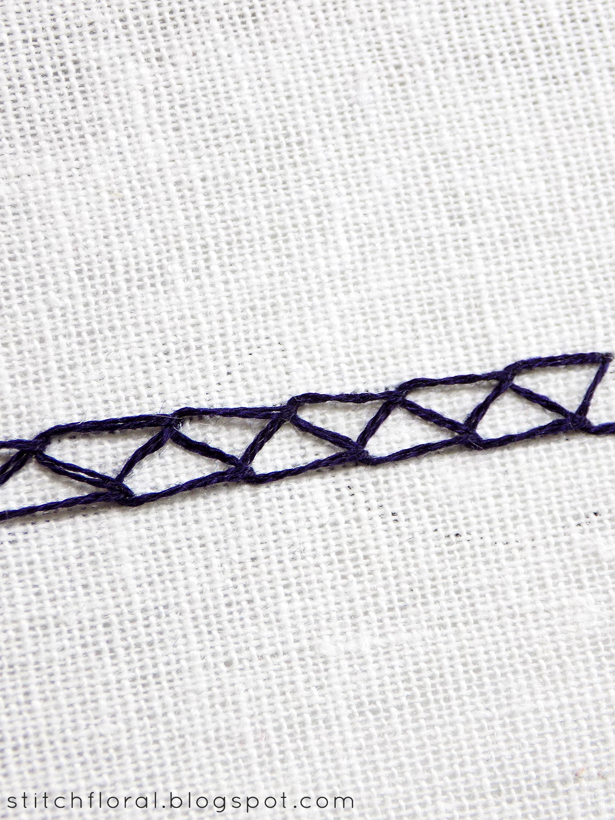 Double chain stitch tutorial Stitch Floral