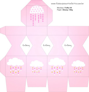 Blesing Rain for Girls Free Printable Box.