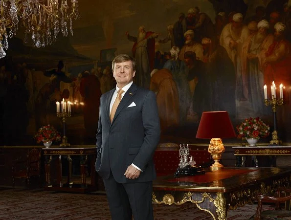 Queen Maxima, Crown Princess Catharina-Amalia, Princess Alexia and Princess Ariane. celebrate 5th anniversary of enthronement of King Willem-Alexander