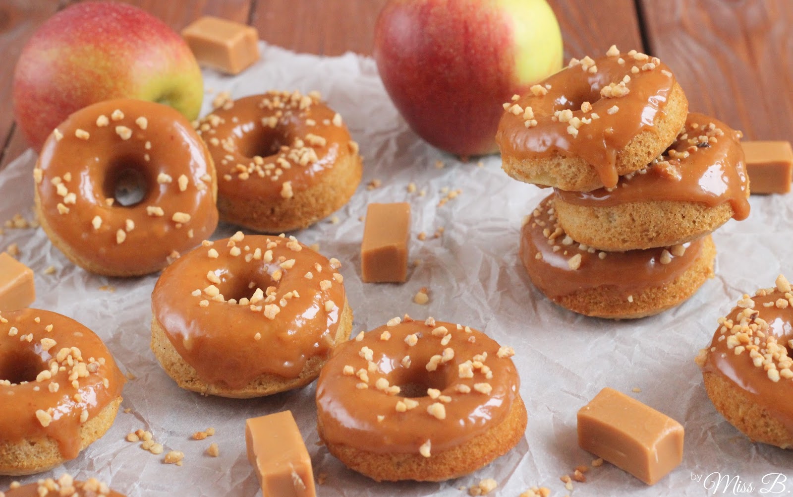 Apfel-Karamell-Donuts aus dem Backofen | Miss Blueberrymuffin | Bloglovin’