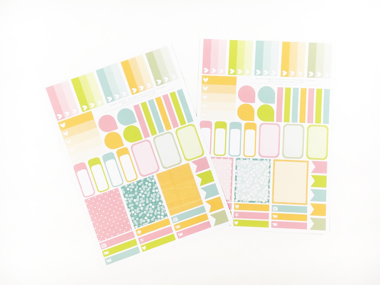 five sixteenths blog: Free Printable Weekly Mini Kit Planner Stickers ...