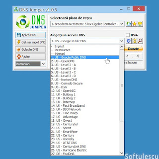DNS Jumper - dns servers list