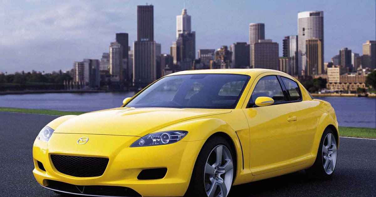 Мазда RX 8 желтая