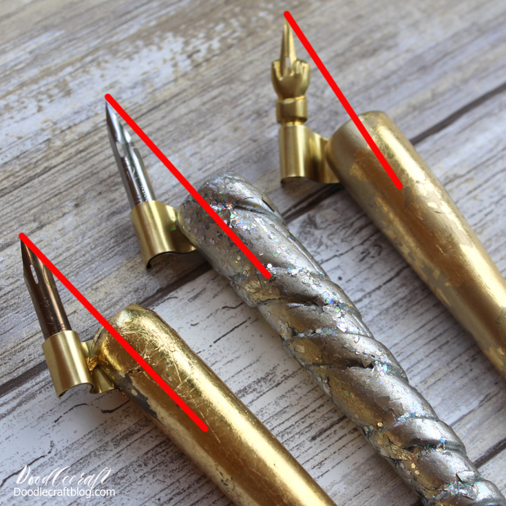 Resin Unicorn Horn Calligraphy Pens Diy