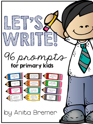 A year of first grade writing center activities and ideas! Includes story builders, poetry writing, writing prompts, letters & notes, sticker stories, write the room activities, stationery, book-making templates, and more! #1stgrade #1stgradewriting #1stgradecenters #centers #writingcenters #writingcenter #writing