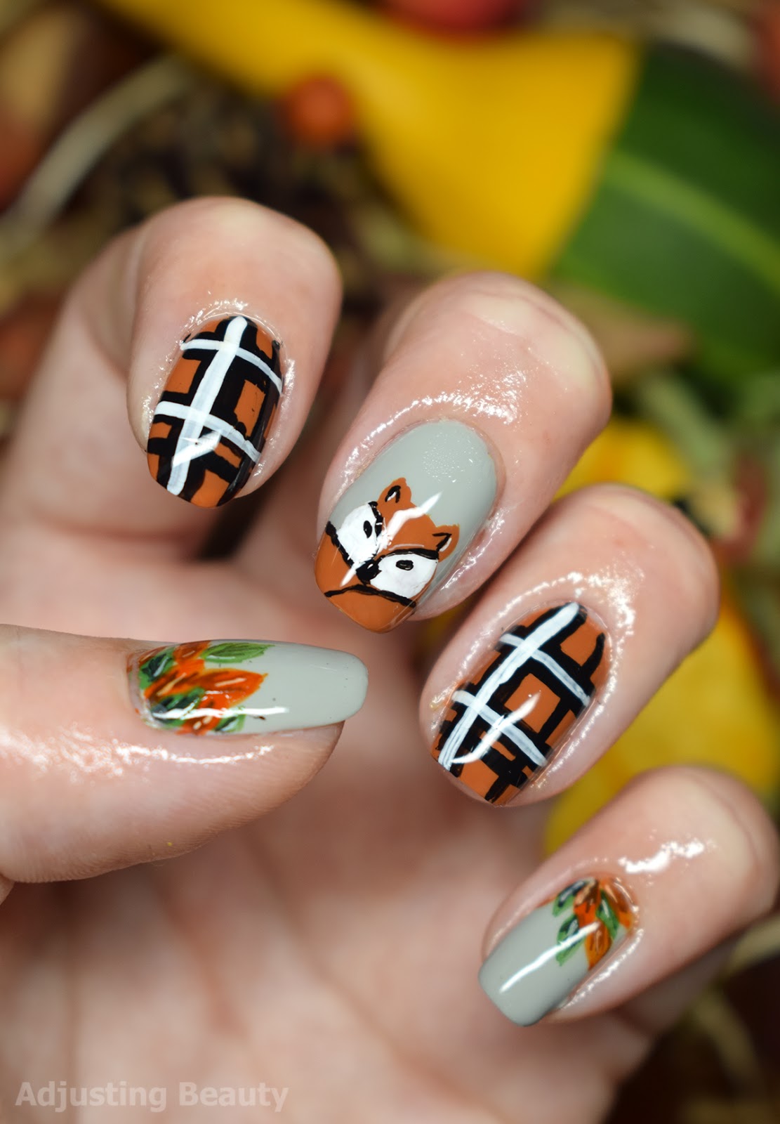 Fall Orange Nail Art (Collaboration with Katja Nail2express) - Adjusting  Beauty