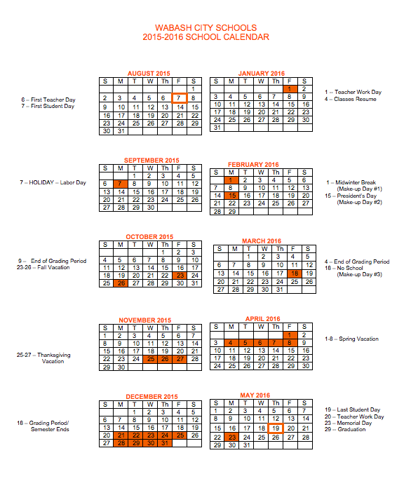 Wabash City Schools Wabash City Schools Calendar Survey